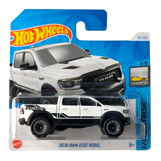 Hot Wheels - 2020 RAM 1500 Rebel White (SC) HTC52 (2024 Factory Fresh)