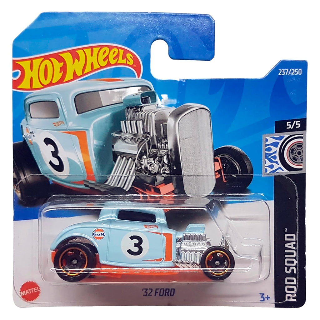 Hot Wheels - '32 Ford Gulf Blue / Orange (SC) HCV75 (Rod Squad)