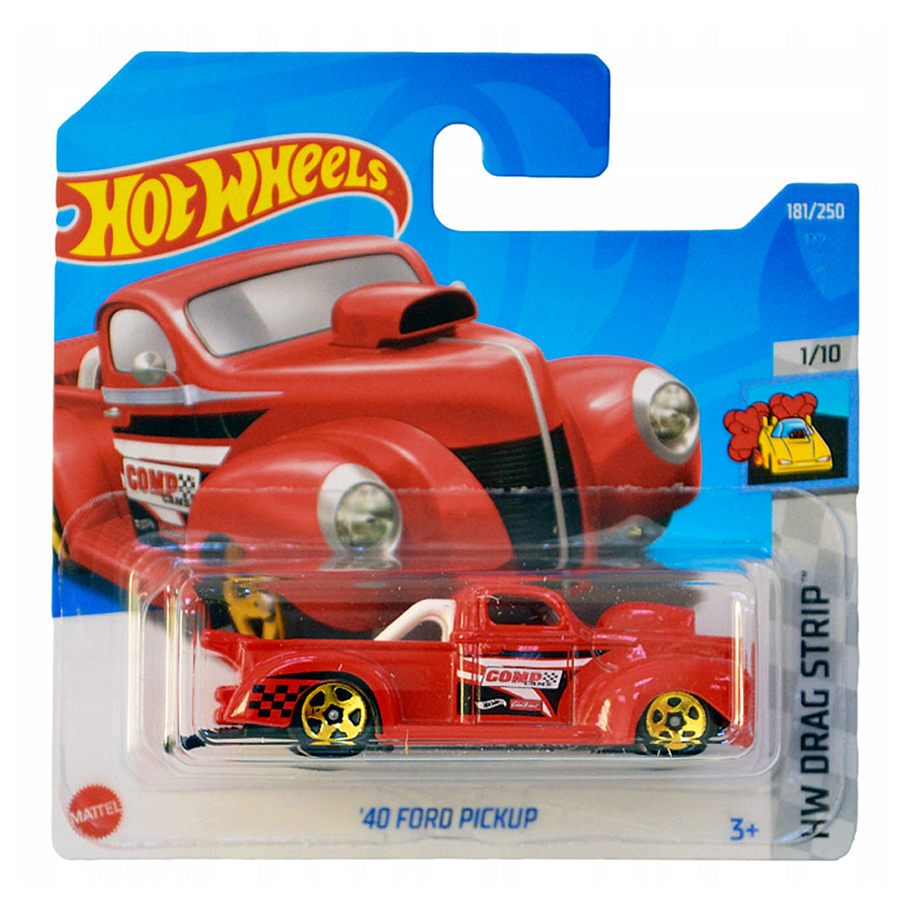 Hot Wheels - '40 Ford Pickup Red (SC) HCX61 (HW Drag Strip)