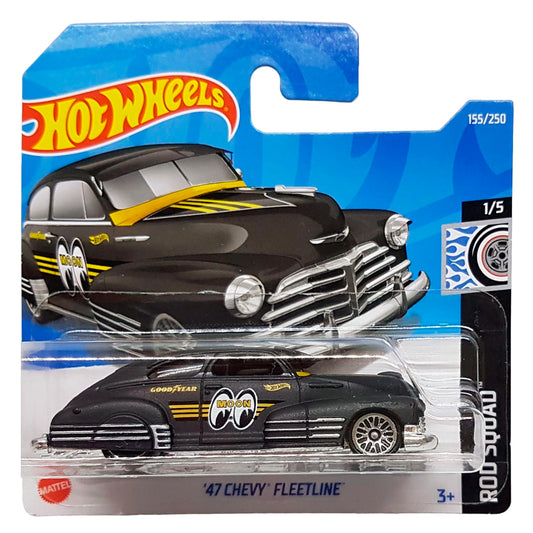 Hot Wheels - '47 Chevy Fleetline Black (SC) HCX50 (2022 Rod Squad)