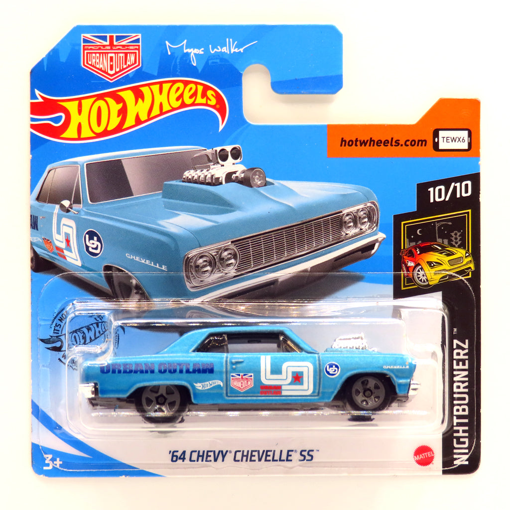 Hot Wheels - '64 Chevy Chevelle SS Blue (SC) GHD15 (Creased Card)