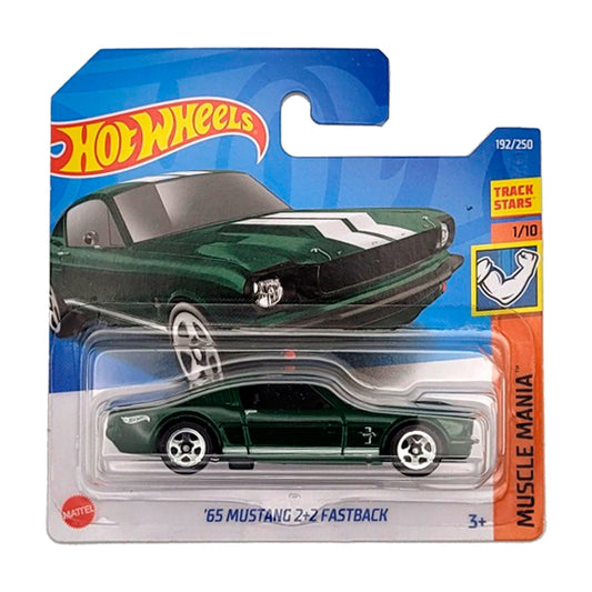 Hot Wheels - '65 Mustang 2+2 Fastback Green (SC) (2022 Muscle Mania)