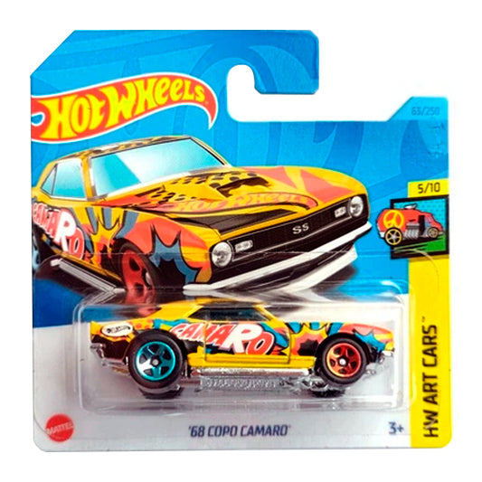 Hot Wheels - '68 Copo Camaro Yellow (SC) HKH49 (2023 HW Art Cars)