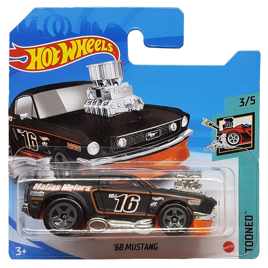 Hot Wheels - '68 Mustang Black (SC) GRY01 (2021 Tooned)