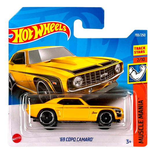 Hot Wheels - '69 Copo Camaro Yellow (SC) HCX82-R521 (Muscle Mania)