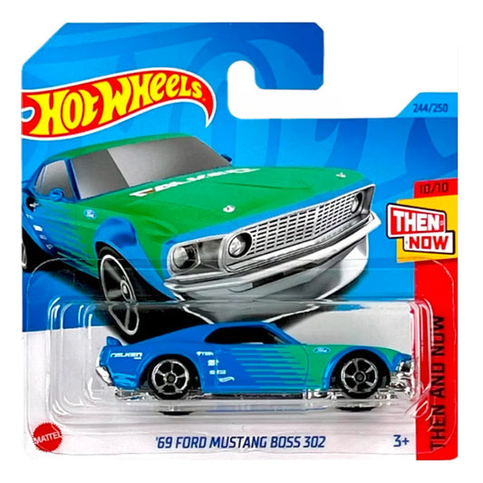 Hot Wheels '69 Ford Mustang Boss 302 Falken (SC) HKJ48 (Then And Now)