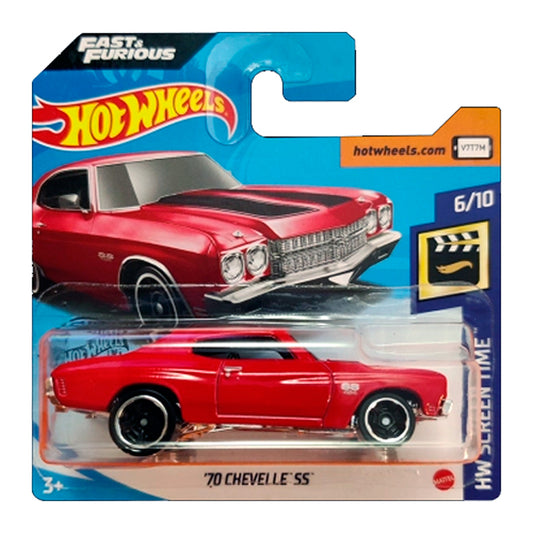 Hot Wheels - '70 Chevelle SS Red (SC) (HW Screen Time) (Tatty Card)