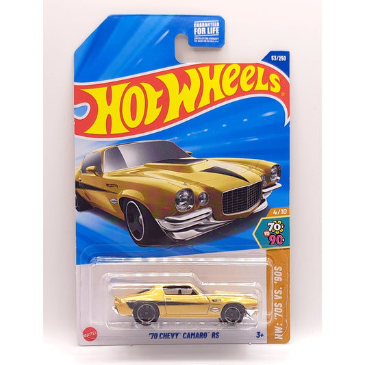 Hot Wheels - '70 Chevy Camaro RS Gold (US LC) HYX03 (HW: 70s Vs 90s)
