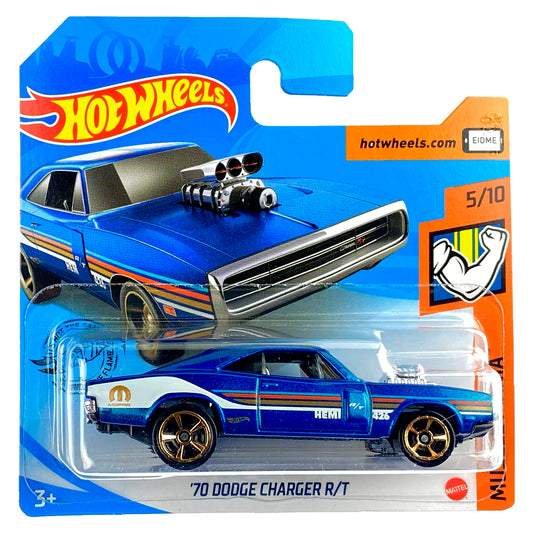 Hot Wheels - '70 Dodge Charger R/T Blue (SC) GHD07 (2020 Muscle Mania)