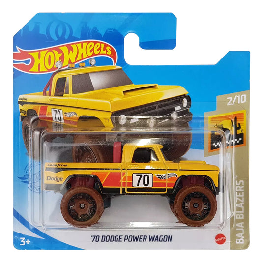 Hot Wheels - '70 Dodge Power Wagon Yellow (SC) GRX65 (Baja Blazers)