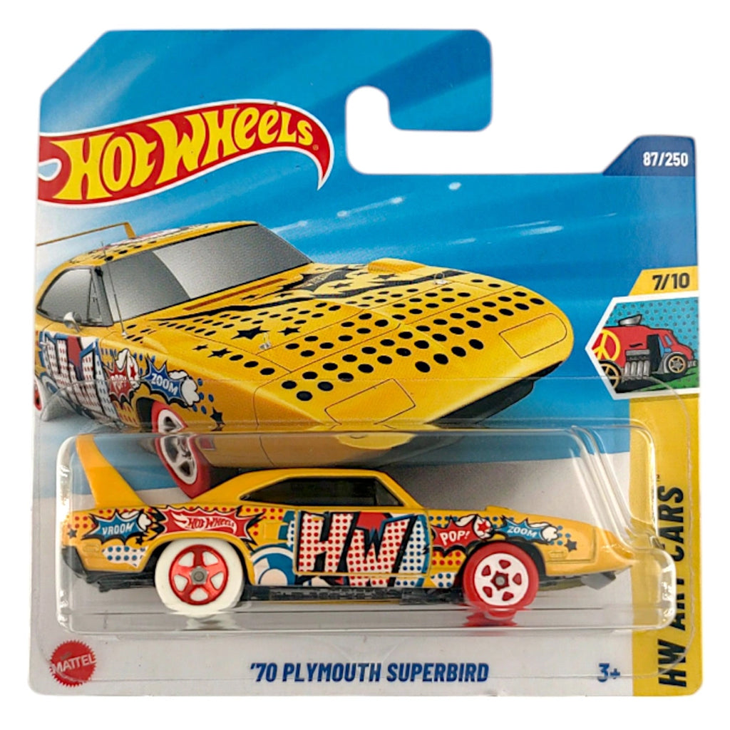 Hot Wheels - '70 Plymouth Superbird Yellow (SC) 2025 HW Art Cars