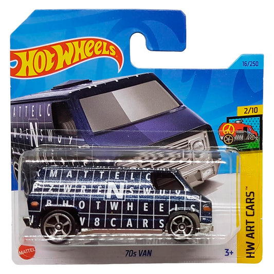 Hot Wheels - 70s Van Navy Blue (SC) HKK16-M521 (2023 HW Art Cars)