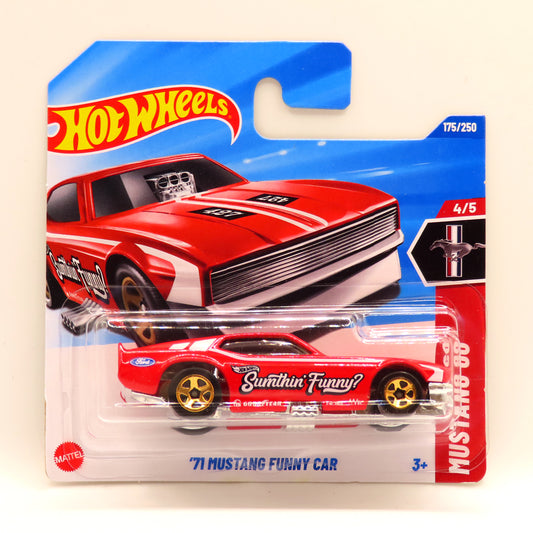 Hot Wheels - '71 Mustang Funny Car Red (SC) 2025 Mustang 60 (JBB04)
