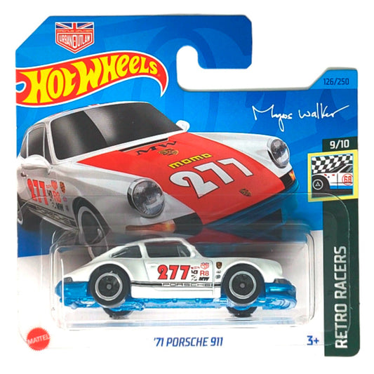 Hot Wheels - '71 Porsche 911 White (SC) HKH06-M521 (2023 Retro Racers)