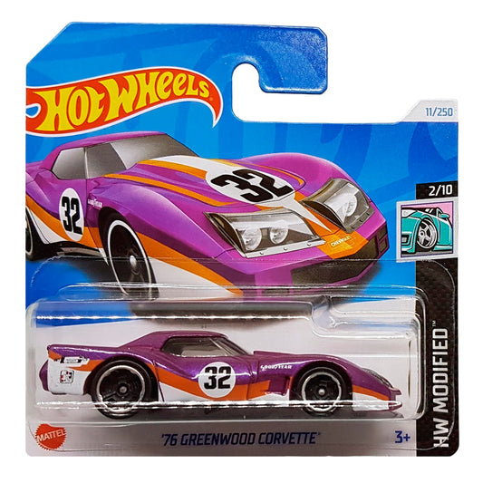 Hot Wheels - '76 Greenwood Corvette Plum (SC) HTB67 (2024 HW Modified)