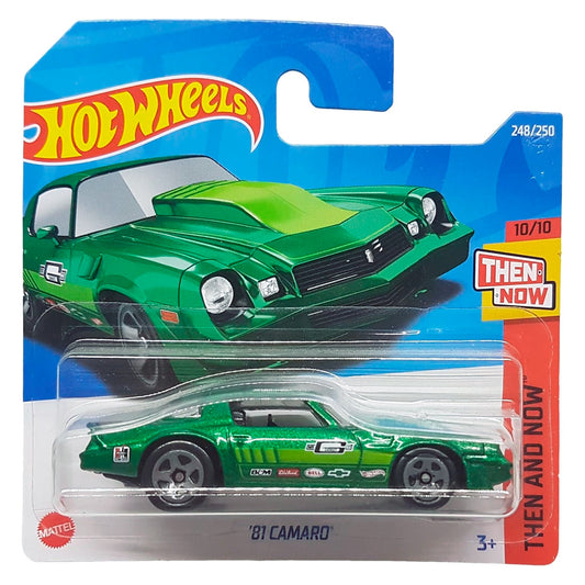 Hot Wheels - '81 Camaro Green (SC) HCV81-R521 (Card Creased)