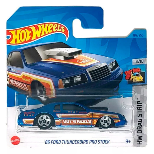 Hot Wheels - '86 Ford Thunderbird Pro Stock Blue (SC) (HW Drag Strip)