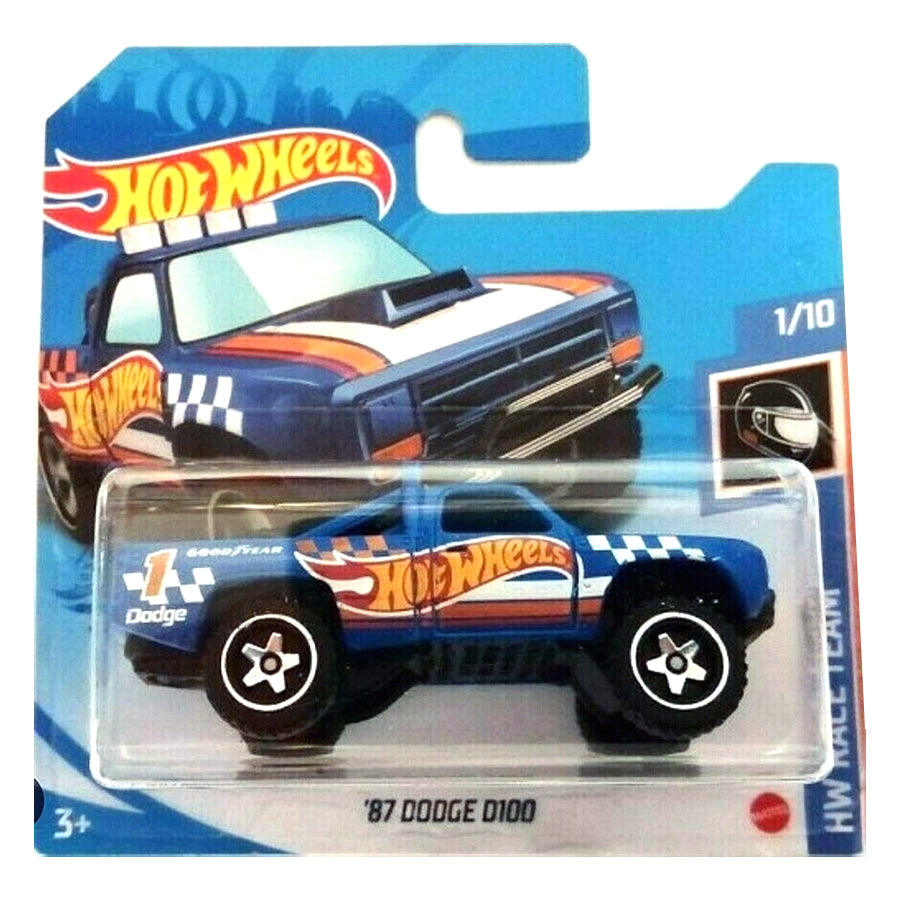 Hot Wheels - '87 Dodge D100 Blue (SC) 2021 HW Race Team