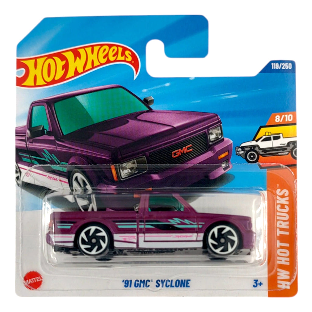 Hot Wheels - '91 GMC Syclone Purple (SC) HW Hot Trucks (HYY60)