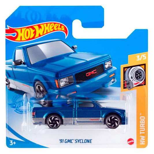 Hot Wheels - '91 GMC Syclone Blue (SC) GRY57 (HW Turbo) (Tatty Card)