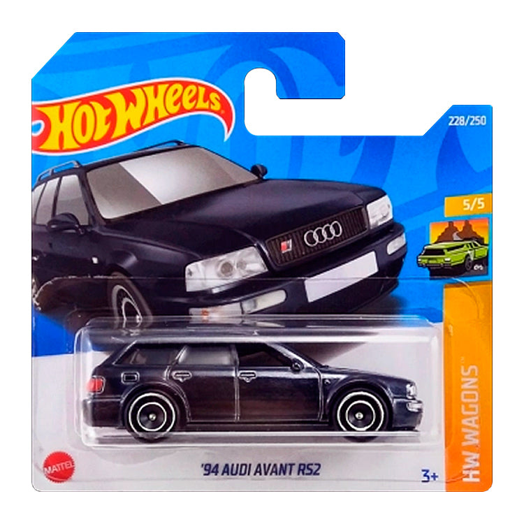 Hot Wheels - '94 Audi Avant RS2 Black (SC) HCT69 (2022 HW Wagons)