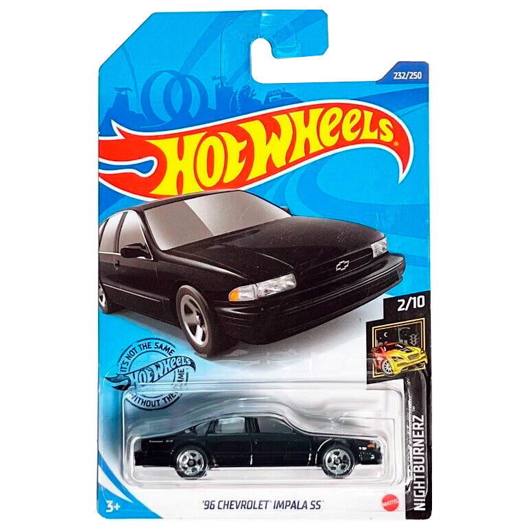 Hot Wheels - '96 Chevrolet Impala SS Black (LC) GHB74-D7C6