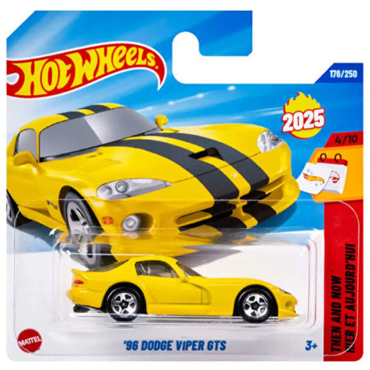 Hot Wheels - '96 Dodge Viper GTS Yellow (SC) 2025 Then And Now (JBB95)