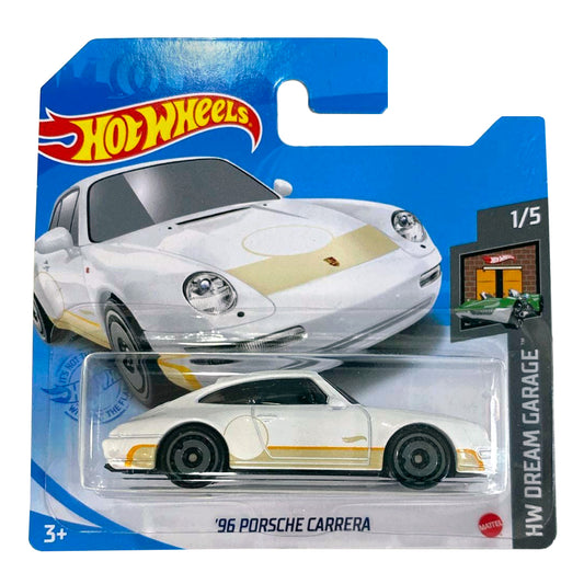 Hot Wheels - '96 Porsche Carrera White (SC) GRY11 (Card Creased)