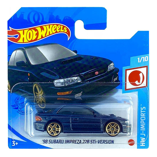 Hot Wheels - Subaru Impreza 22B STi Blue (SC) J-Imports (Tatty Card)