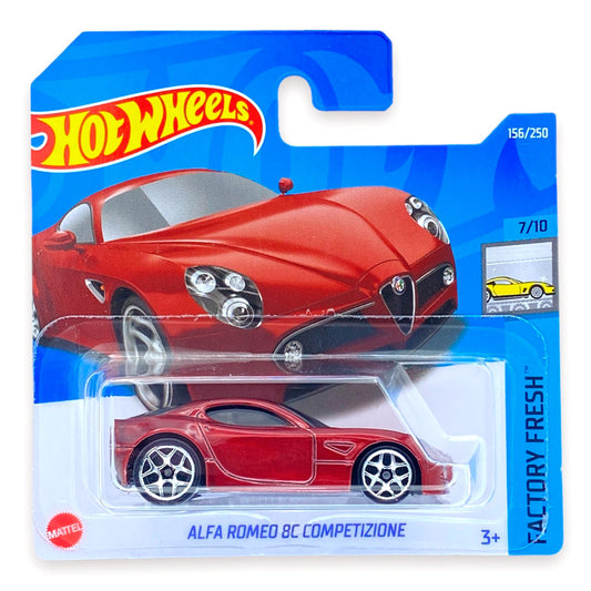 Hot Wheels - Alfa Romeo 8C Competizione Red (SC) HCV56 (Card Creased)