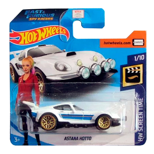 Hot Wheels - Astana Hotto White (SC) 2020 HW Screen Time (Tatty Card)