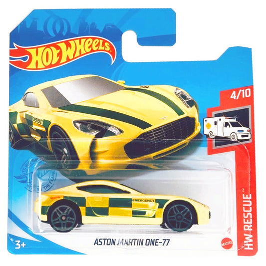 Hot Wheels - Aston Martin One-77 Yellow (SC) HW Rescue