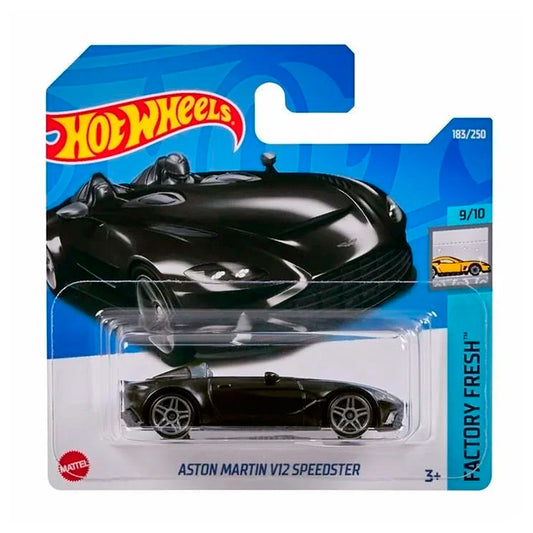 Hot Wheels - Aston Martin V12 Speedster Black (SC) HCX71 (Factory Fresh)