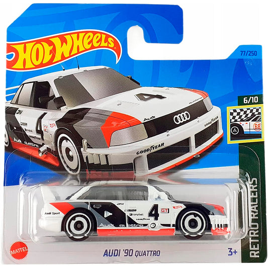 Hot Wheels - Audi '90 Quattro White (SC) HKG35 (2023 Retro Racers)
