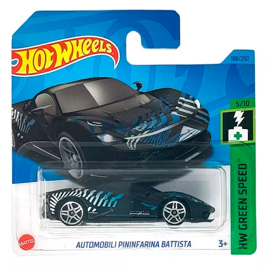 Hot Wheels - Automobili Pininfarina Battista Black (SC) (HW Green Speed)