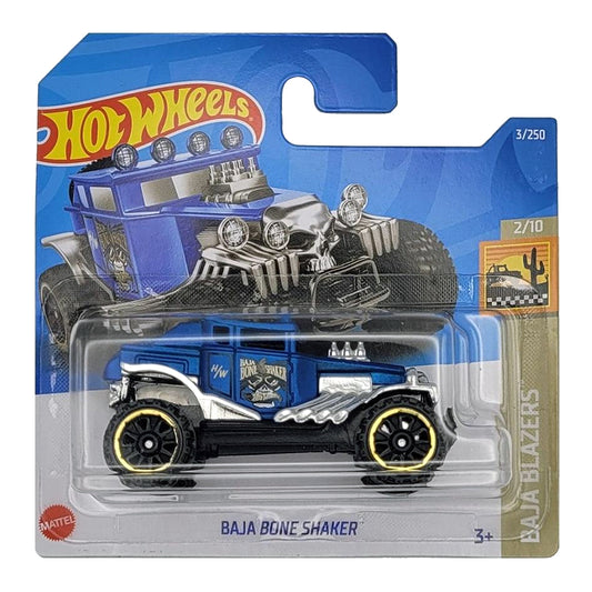 Hot Wheels - Baja Bone Shaker Blue (SC) Baja Blazers (Card Creased)