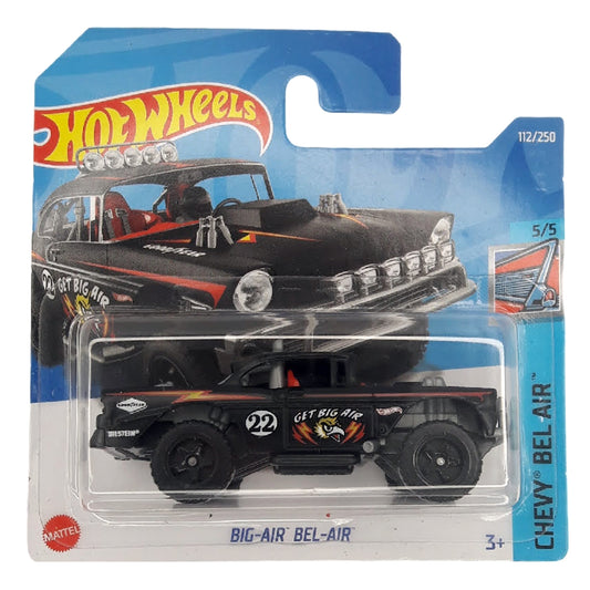 Hot Wheels - Big-Air Bel-Air Black (SC) Chevy Bel Air (Creased Card)