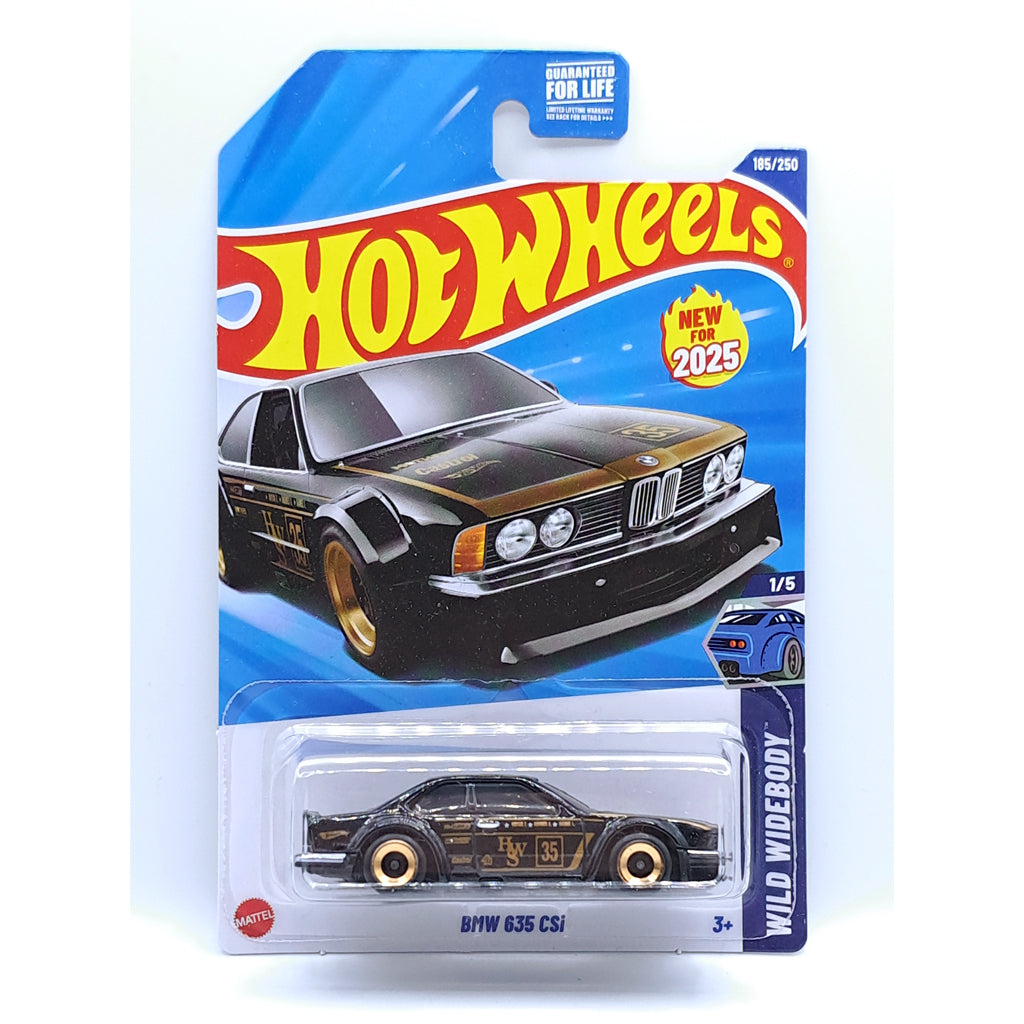 Hot Wheels - BMW 635 CSi Black (US LC) 2025 Wild Widebody (HYW38)