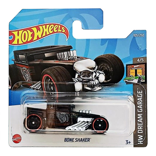 Hot Wheels - Bone Shaker Black (SC) HW Dream Garage (Card Creased)