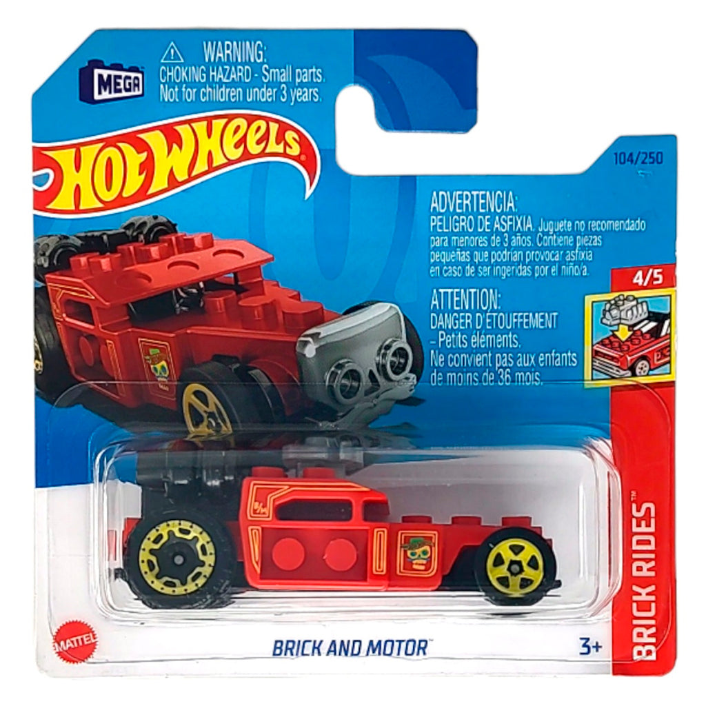 Hot Wheels - Brick And Motor Red (SC) HKG37-M521 (2023 Brick Rides ...