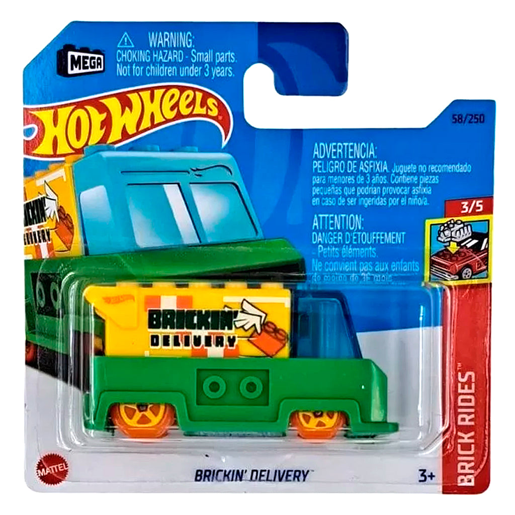 Hot Wheels - Brickin' Delivery Green (SC) Brick Rides (Card Creased ...