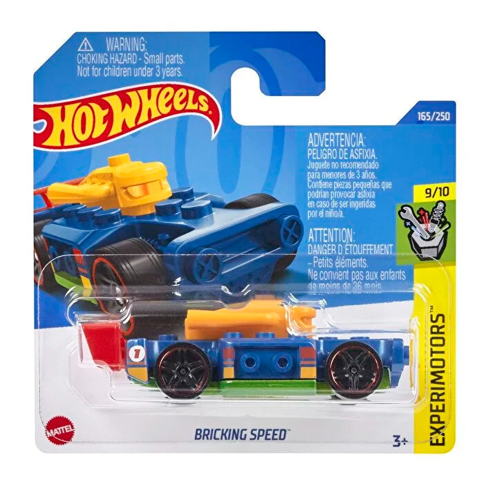 Hot Wheels - Bricking Speed Blue (SC) Experimotors (Blister Cracked)