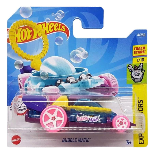 Hot Wheels - Bubble Matic Clear Blue (SC) Experimotors (Card Creased)