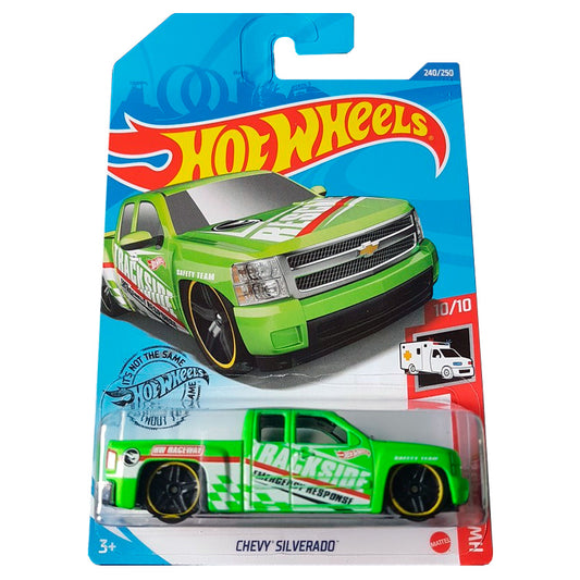 Hot Wheels - Chevy Silverado Green TH (LC) GHD76 (Blister Bent)