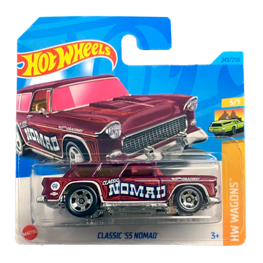 Hot Wheels - Classic '55 Nomad Burgundy (SC) HKH73 (2023 HW Wagons)