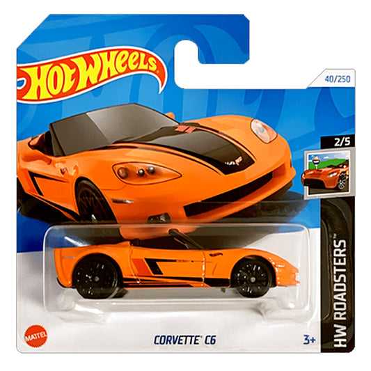 Hot Wheels - Corvette C6 Orange (SC) HTC14 (2024 HW Roadsters)