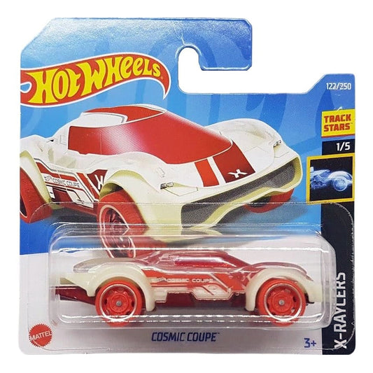 Hot Wheels - Cosmic Coupe Clear / White (SC) X-Raycers (Card Creased)