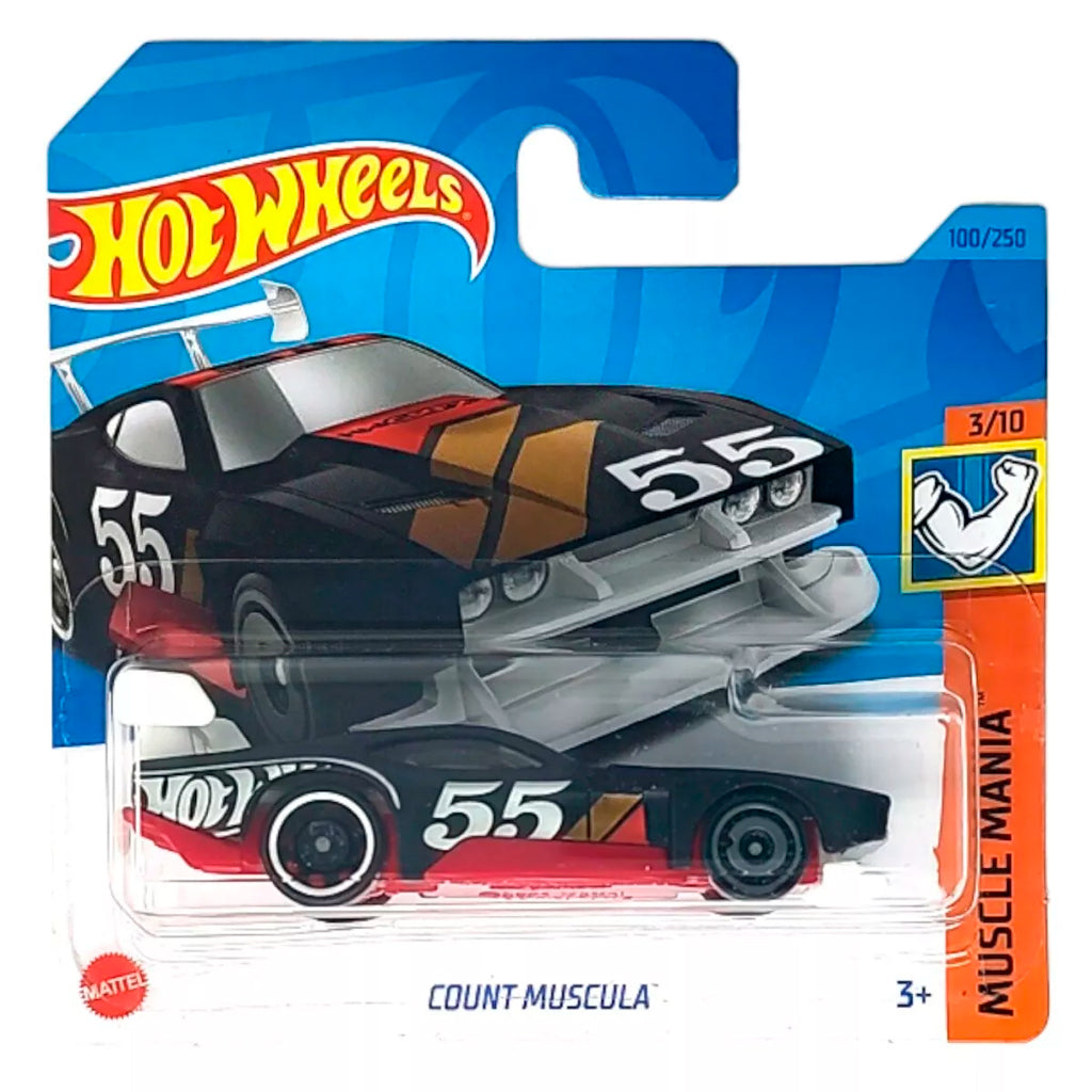 Hot Wheels - Count Muscula Matt Black (SC) (2023 Muscle Mania)