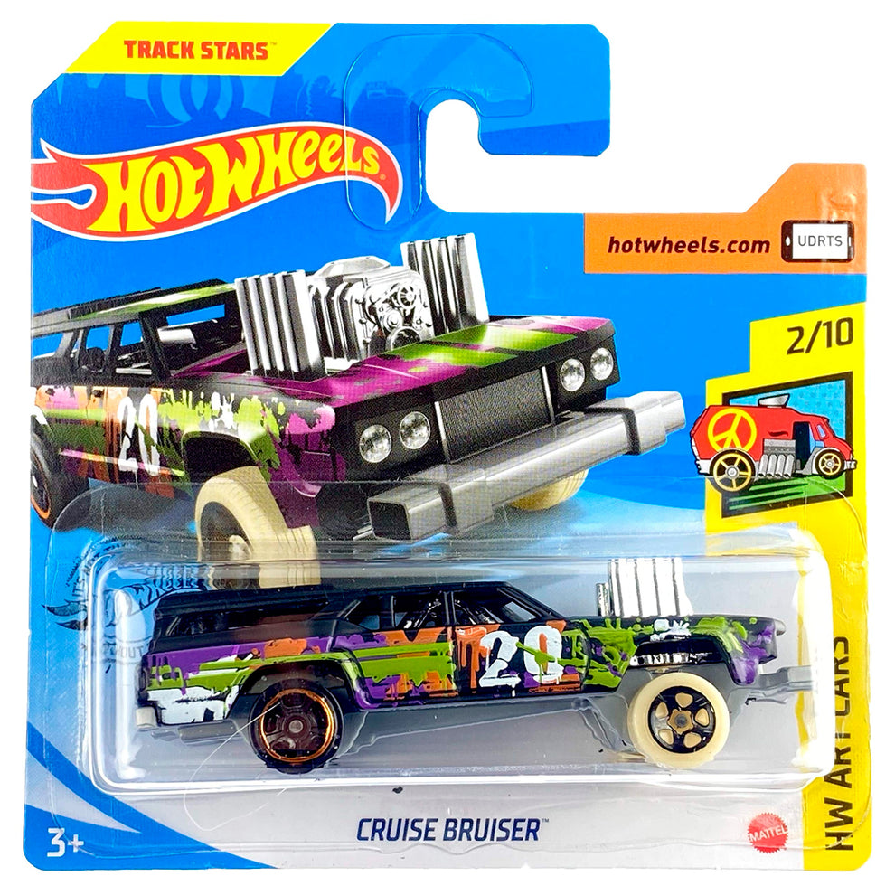 Hot Wheels - Cruise Bruiser Black (SC) 2020 HW Art Cars (Creased Card ...