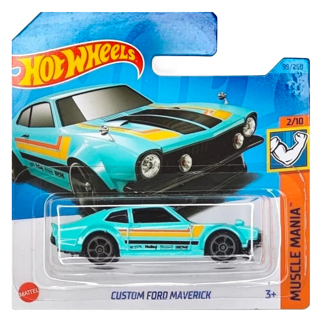 Hot Wheels - Custom Ford Maverick Turquoise (SC) HKJ53 (Muscle Mania)